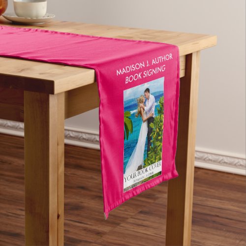 Writer Author Book Signing Hot Pink or Pick Color Medium Table Runner