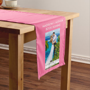 Writer Author Book Signing Pink or Pick Color Medium Table Runner
