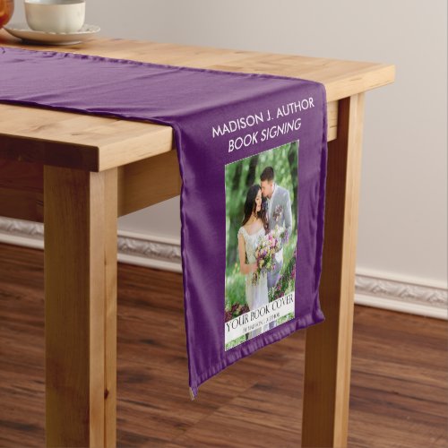 Writer Author Book Signing Purple or Pick Color Medium Table Runner