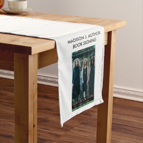 Writer Author Book Signing White or Pick Color Medium Table Runner