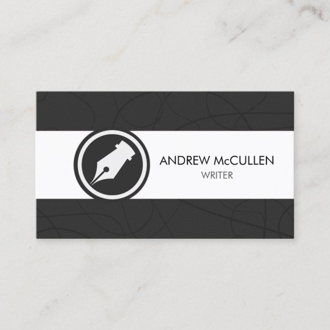 Writer Author Literary Business Card (Front)
