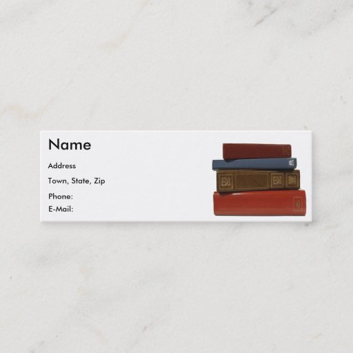 Customizable Writer Author Novelist Book Business Card