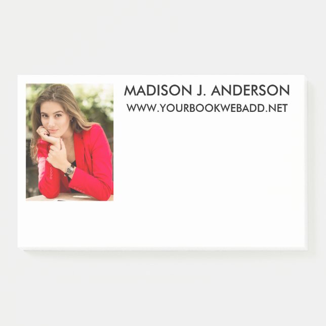 Writer Author Photo Post-it Notes (Front)