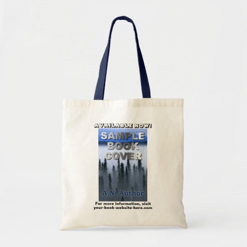 Writer Author Promotion Book Cover Advertising Tote Bag