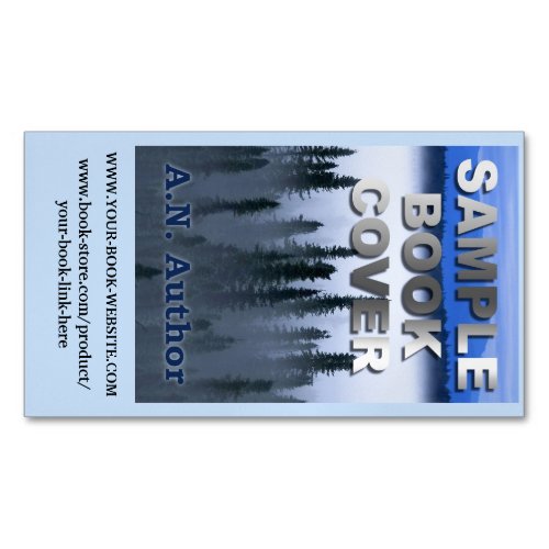 Writer Author Promotion Book Cover with Website Magnetic Business Card