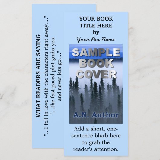 Writer Author Promotion Marketing Book Cover (Front/Back)
