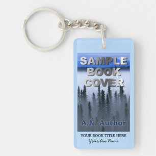 Writer Author Promotion Marketing Book Cover Keychain