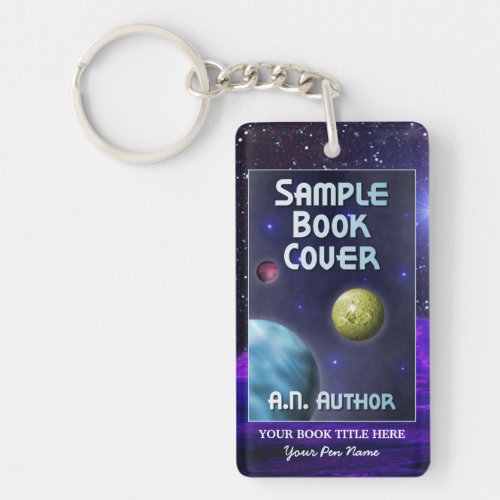 Writer Author Promotion Space Science_Fiction Keychain