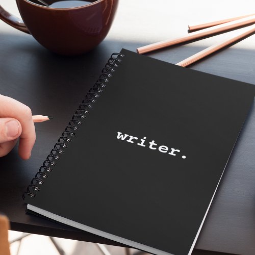 Writer Black Notebook