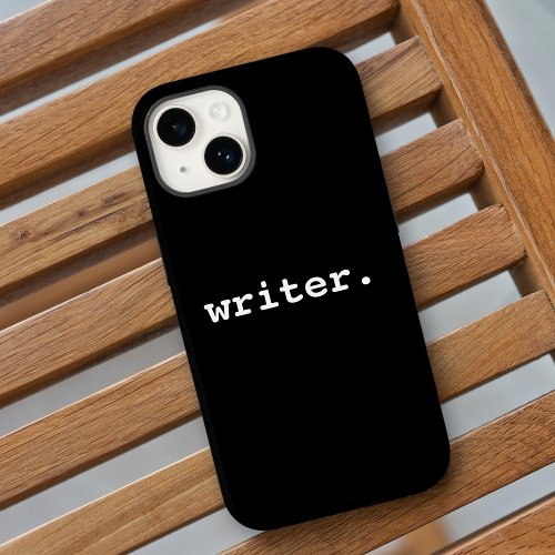 Writer Black or Choose Your Color  iPhone 15 Case