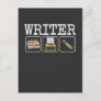 Writer Book Typewriter Pencil Author Literature Postcard