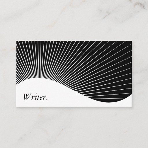 Customizable Writer Business Card