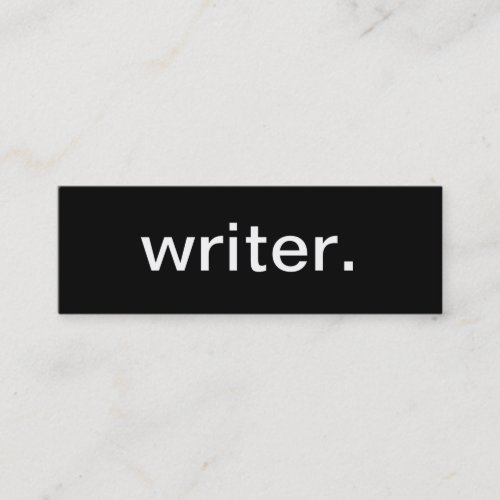 Writer Business Card
