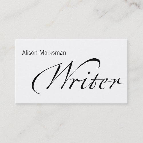 Writer Business Card Templates