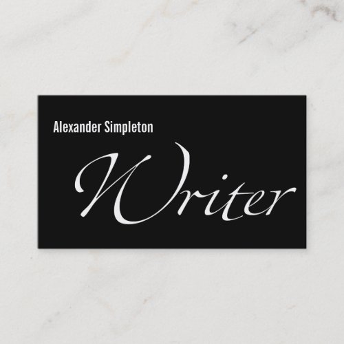 Writer Business Card Template