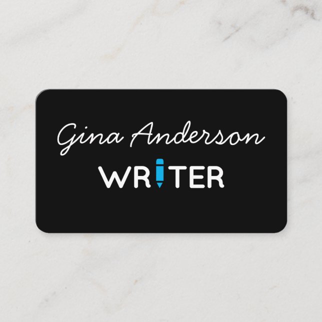 Writer Business Card (Front)
