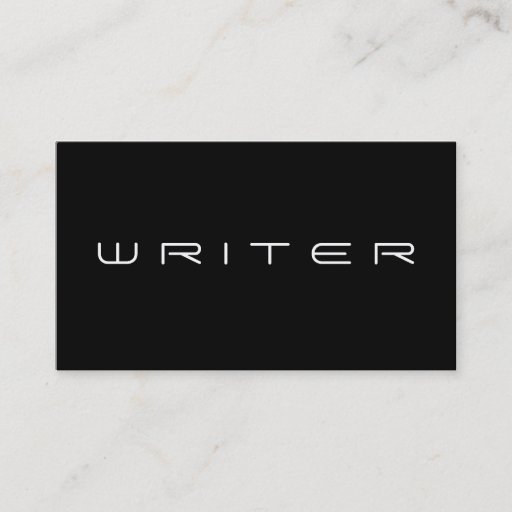 Customizable Writer Business Card Templates