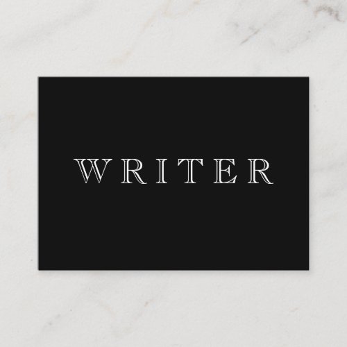 Writer Business Card Templates