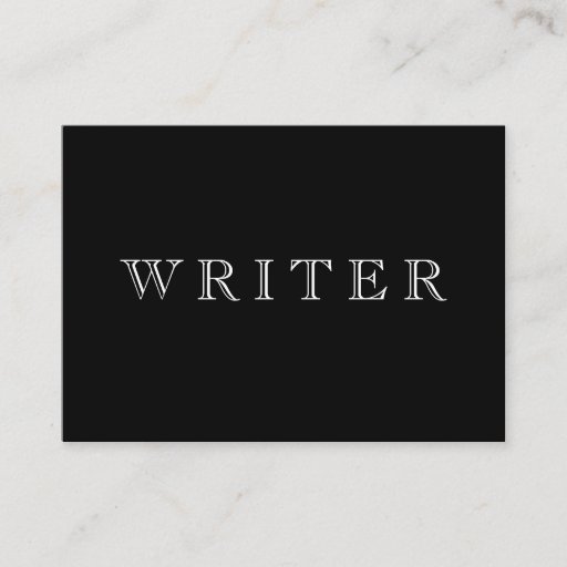 Customizable Writer Business Card Templates
