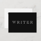 Writer Business Card (Front/Back)