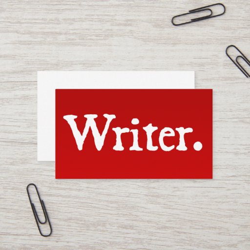 Customizable Writer Business Card Template