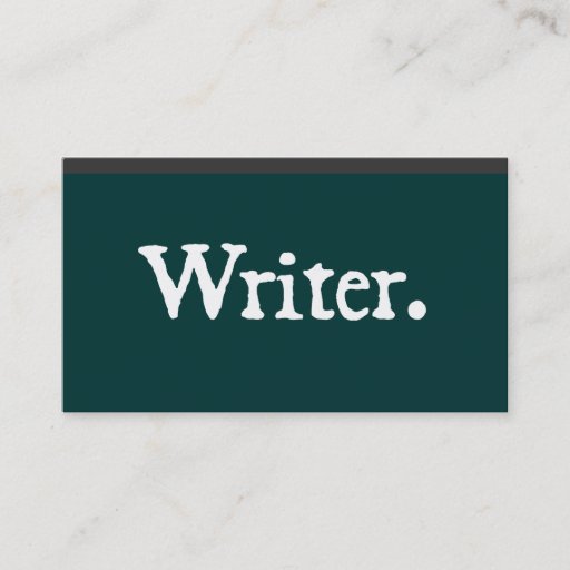 Customizable Writer Business Card Templates