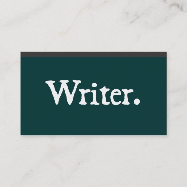 Writer Business Card (Front)