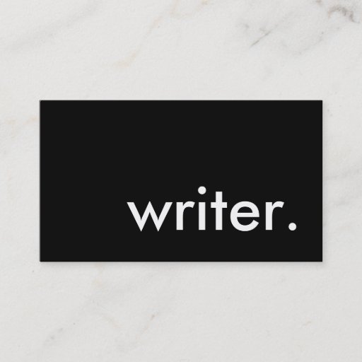 Customizable writer. business cards