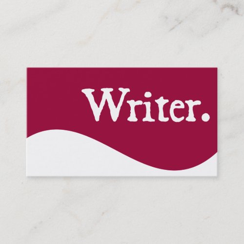 Writer Business Cards