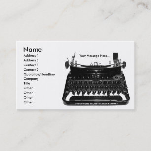 Writer Business Card