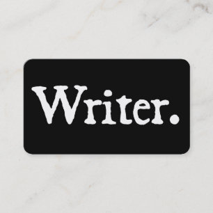 Writer Business Card