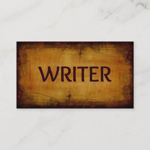 Customizable Writer Business Card