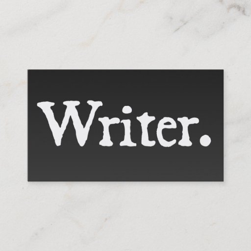 Customizable Writer Business Card Template