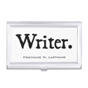Writer Business Card Holder