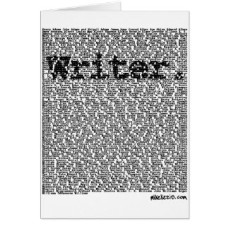 "Writer." Cards