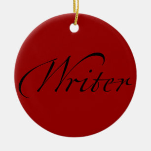 Writer Ceramic Ornament