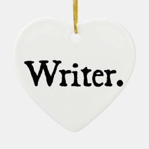 Writer Ceramic Ornament