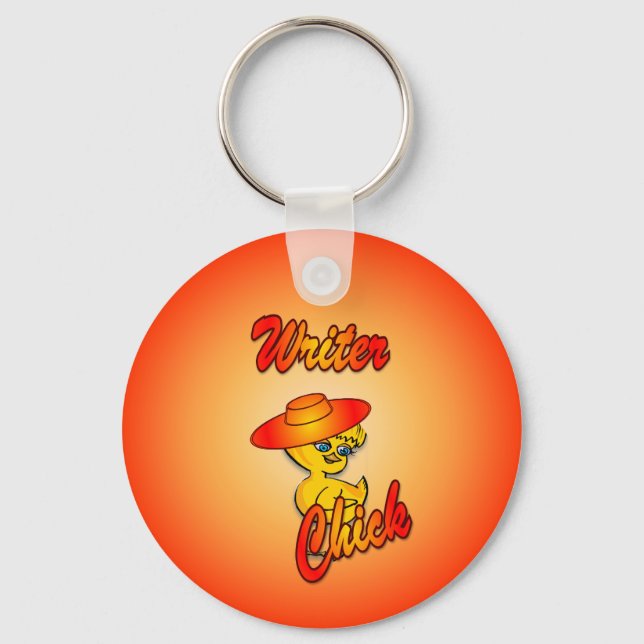 Writer Chick #5 Keychain (Front)