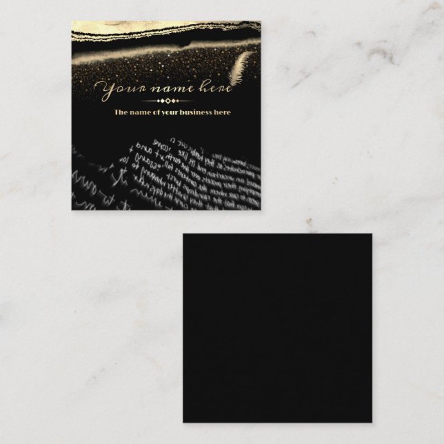 writer custom business card (Front/Back)