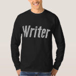 Writer Dark Shirt, Worn Typepress T-shirt at Zazzle