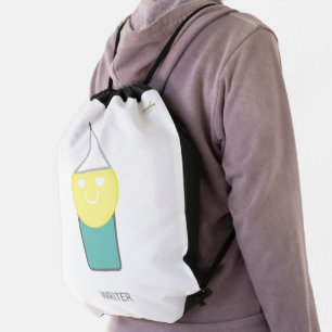 WRITER Drawstring Backpack by Poet Adiela Akoo
