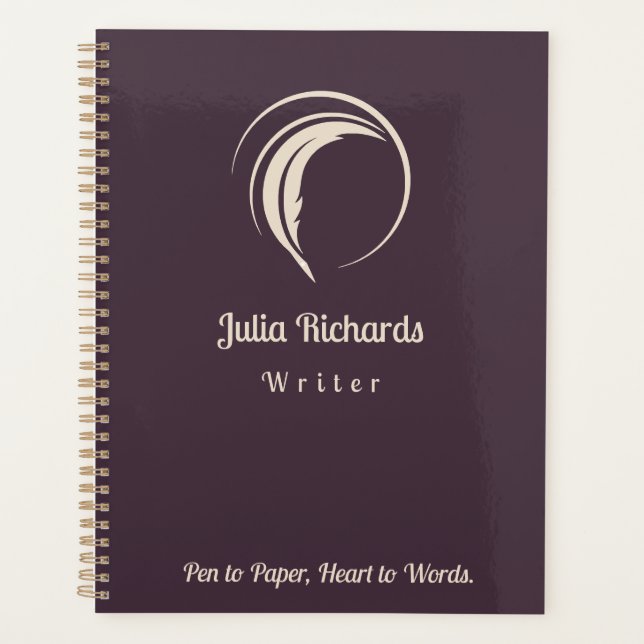 Writer Dusky Color Planner (Front)