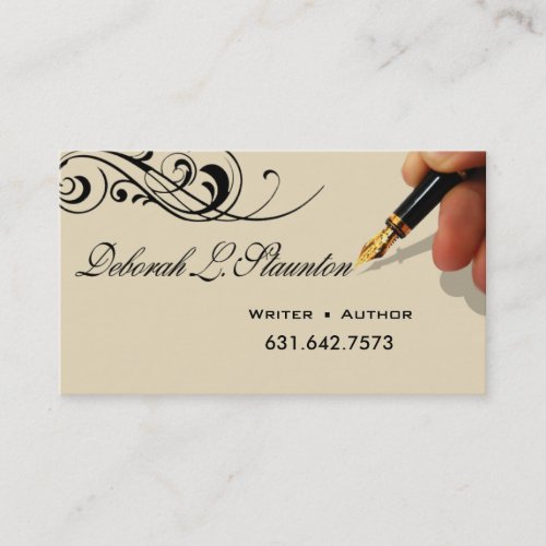 Writer Editor 1 Stylish Creative for Deborah Business Card