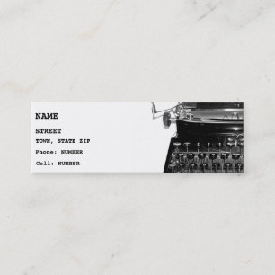 Writer Editor Author Novelist Book Business Card