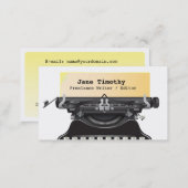 Writer / Editor / Authors Business Card (Front/Back)