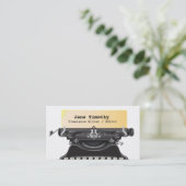 Writer / Editor / Authors Business Card (Standing Front)