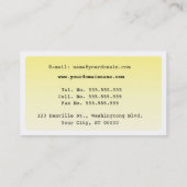 Writer / Editor / Authors Business Card (Back)