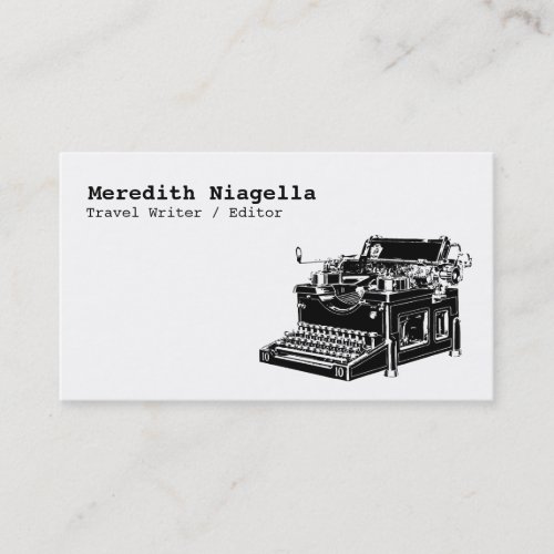 Writer / Editor / Authors Business Card Template