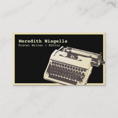 Writer / Editor / Authors Business Card Template