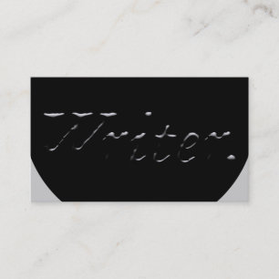 Writer Embossed Business Card